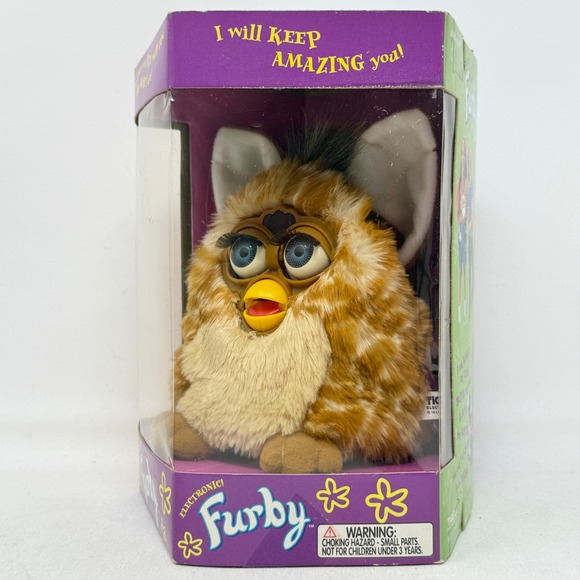 Furby  Model 70-800 Giraffe Toy Collectible Blue Eyes Factory Sealed 1998 NEW - Picture 3 of 8